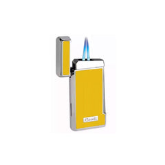 Caseti Double Jetflame Aansteker Geel open
