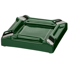 Caseti Paris Sigarenasbak Groen – Luxe Keramische Sigaren Asbak schuin aanzicht