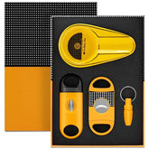 Cohiba sigaar set knipper asbak geel