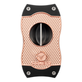 Colibri Diamond V-Cut Sigarenknipper Rosegold/Zwart Vooraanzicht
