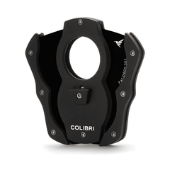Colibri Double Guillotine Sigarenknipper Zwart Butterfly cut
