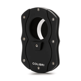Colibri Double Guillotine Sigarenknipper Zwart Butterfly cut