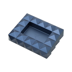 Colibri Quasar Sigarenasbak Mat Blauw  schuin aanzicht