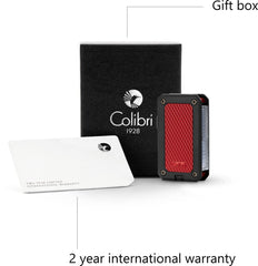 Colibri Sigarenaansteker Rally Rood met gift box