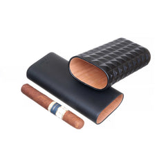 Colibri Sigarenkoker Quasar Navy Blauw Leren Sigarenetui