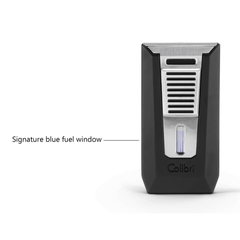 Colibri Slide Aansteker Zwart/Chroom sigaren aansteker 2