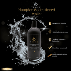 Humidor gedestileerd water humidity control uitleg