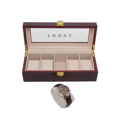 Trove horloge bewaar kist luxe 5 slots