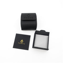 Trove horloge etui zwart 1 slots met doekje
