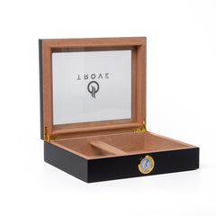 Trove sigaren humidor zwart  open