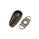 Trove sigarenknipper sigaren asbak set zwart