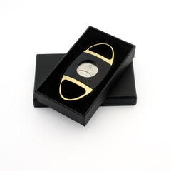 Trove sigarenknipper zwart goud met doos