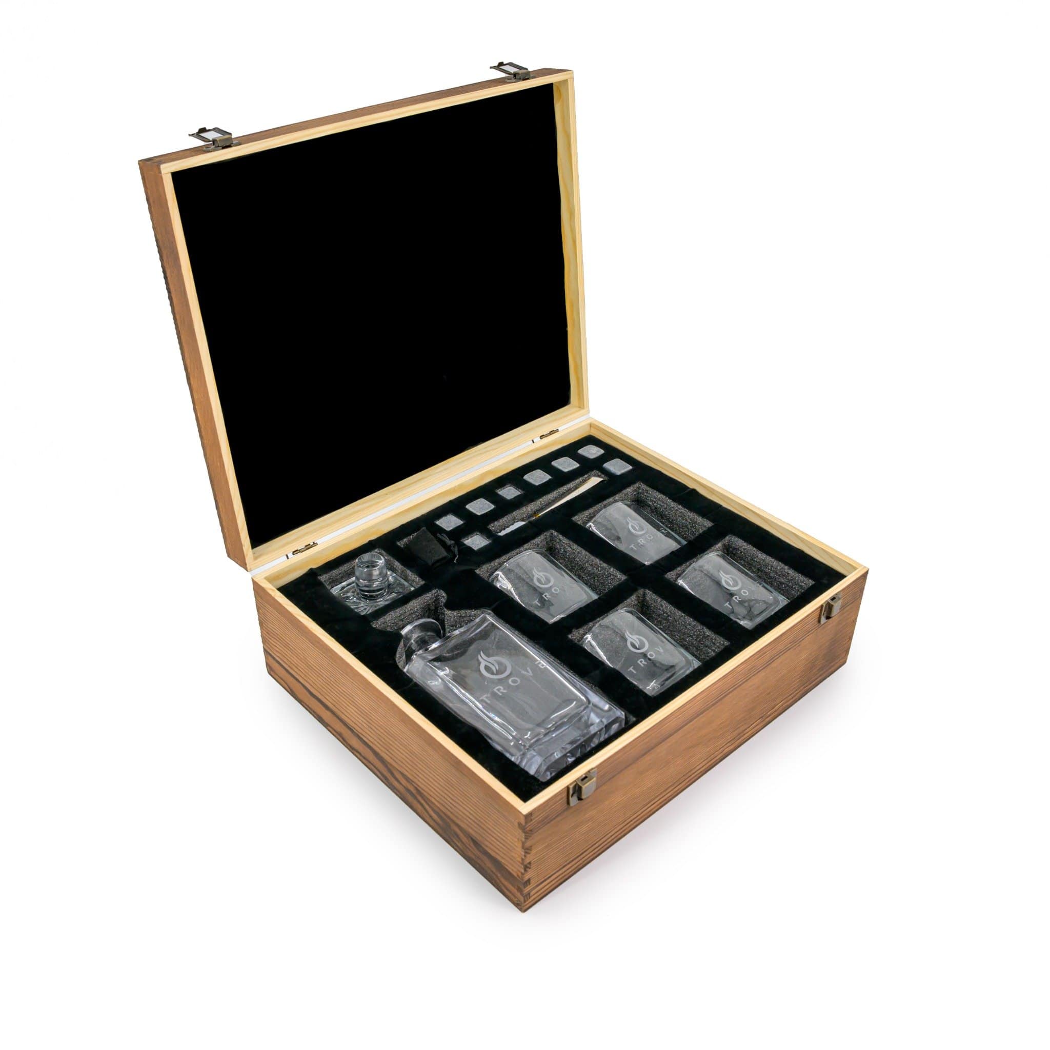 Trove whiskey set karaf met glazen open