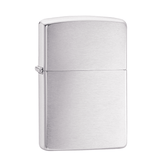 Zippo Aansteker Geborsteld Chroom staand