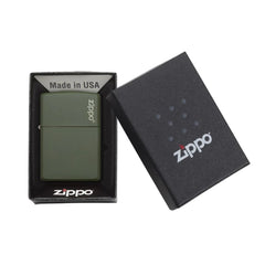 Zippo Aansteker benzine Groen Mat  giftbox