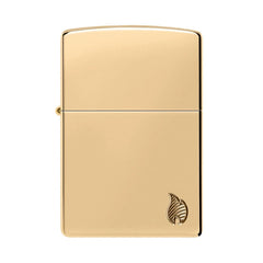 Zippo Armor Aansteker – Hoogglans messing vooraanzicht