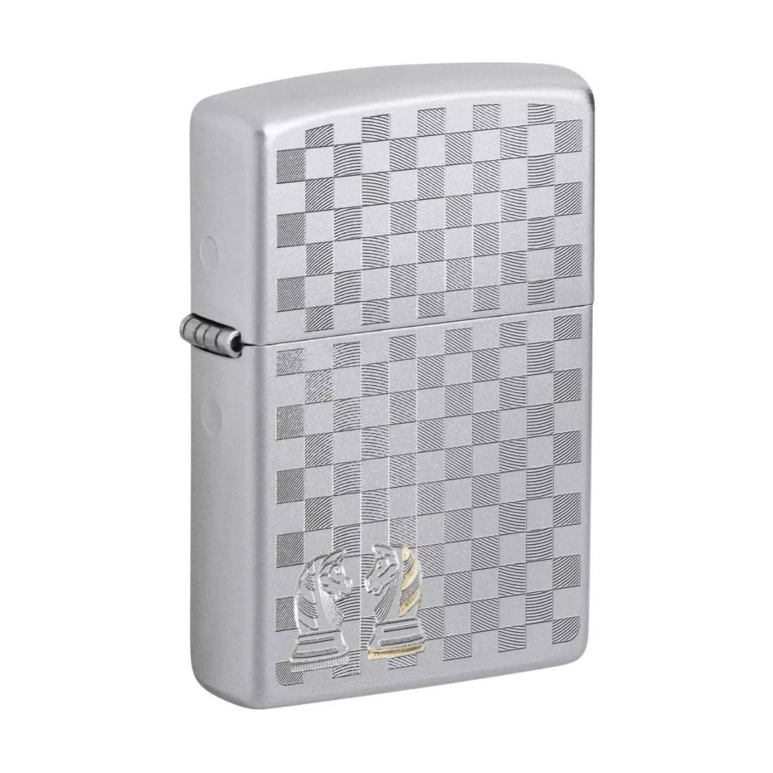 Zippo Benzine aansteker schaak design staand
