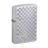 Zippo Benzine aansteker schaak design staand