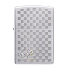 Zippo Benzine aansteker schaak design staand 1