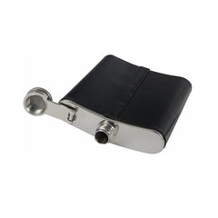 Zippo Heupfles rvs leren afwerking liggend