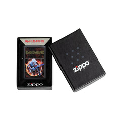 Zippo Iron Maiden Mat zwart giftbox