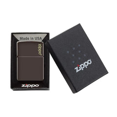 Zippo mat bruin benzine aansteker giftbox