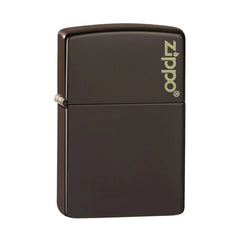 Zippo mat bruin benzine aansteker staand