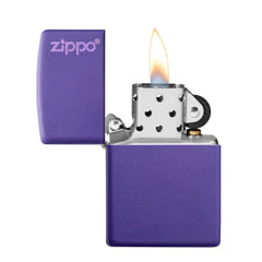 Zippo paar mat benzine aansteker open vlam