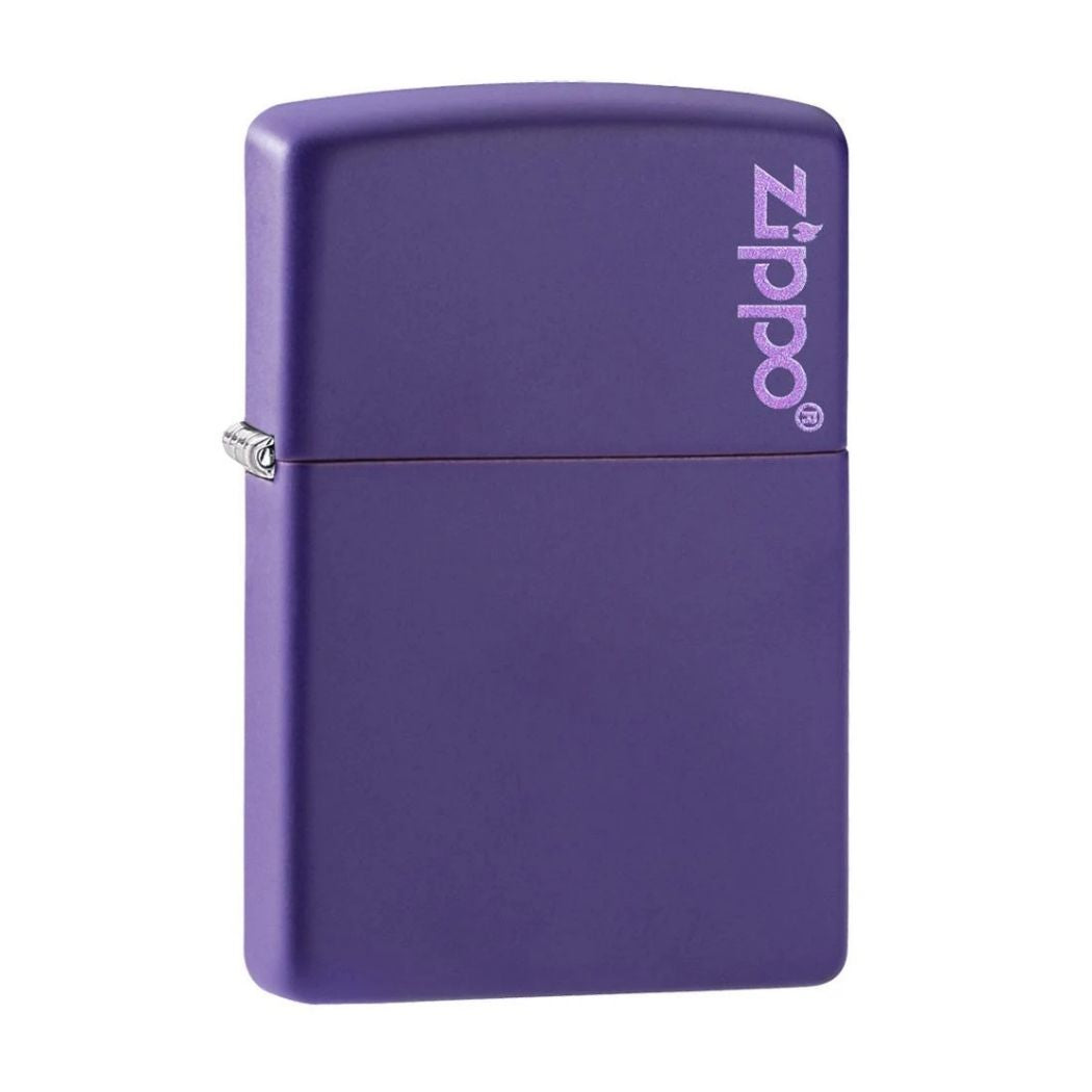 Zippo paar mat benzine aansteker schuin