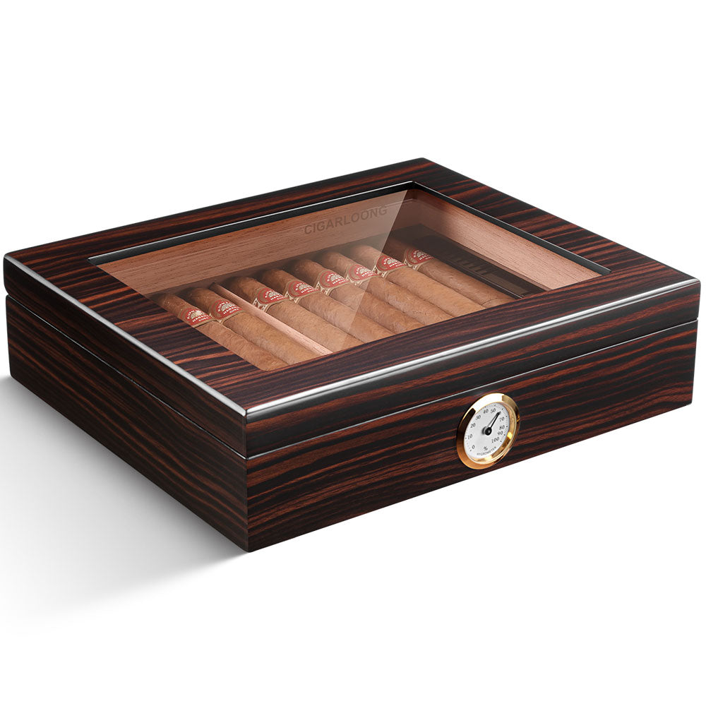 Donker bruine Cederhouten Sigaar Humidor