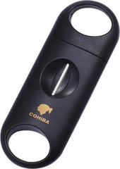 Cohiba Sigarenknipper Set Zwart- 3 Stuks (Platte Knipper, V Cutter, Puncher)
