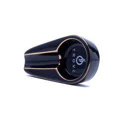 Trove sigarenasbak keramiek zwart schuin