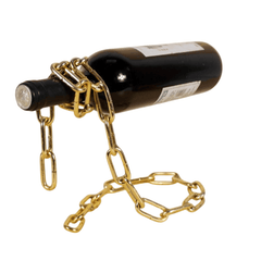 wijnfles houder standaar goud 2