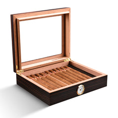 Donker bruine Cederhouten Sigaar Humidor