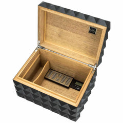 nd Quasar Humidor Zwart Mat vooraanzicht open 2