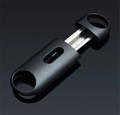 Cohiba Sigarenknipper Set Zwart- 3 Stuks (Platte Knipper, V Cutter, Puncher)