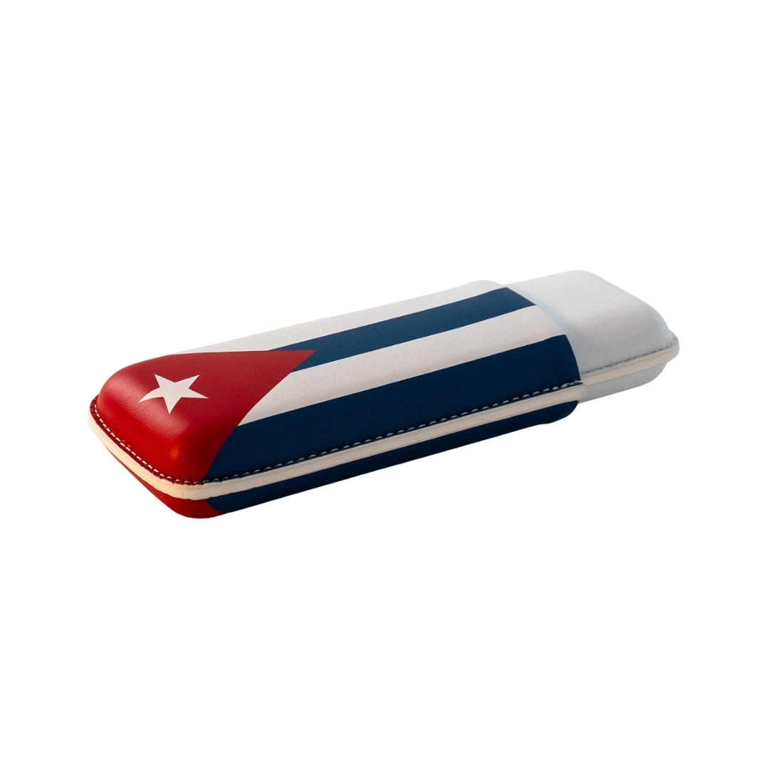 sigarenkoker met Cubaanse vlag voor 2 sigaren