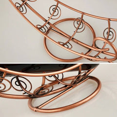 Vintage Metalen Wijnfleshouderclose-up