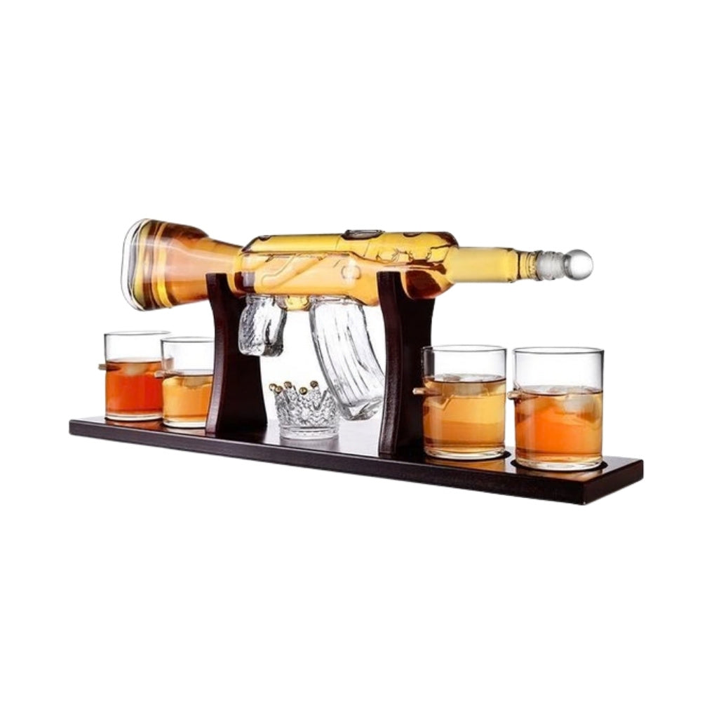 AK47 Whisky Karaf Set staand 2