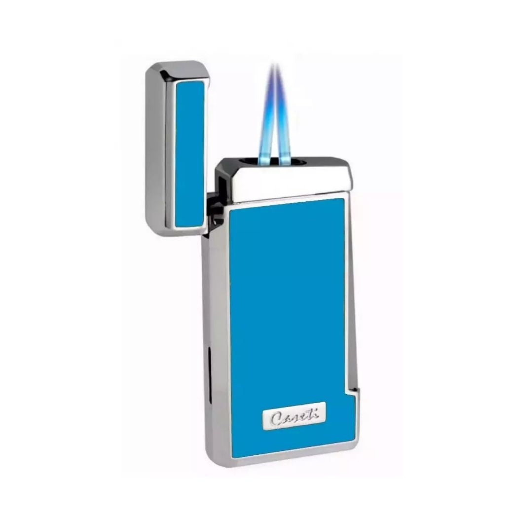 Caseti Double Jet Cigar Lighter – Lichtblauw vlam