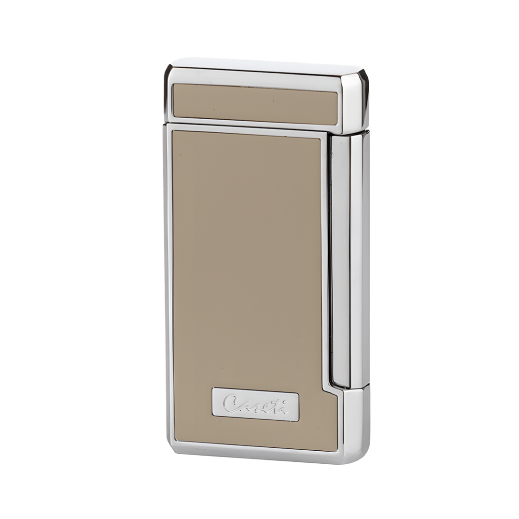 Caseti sigarenaansteker gas aansteker beige staand