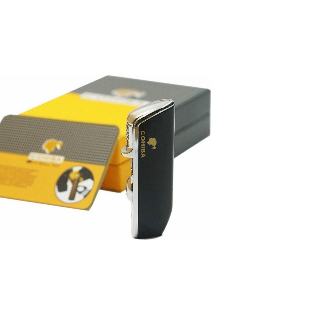 Cohiba Sigarenaansteker Glans Zwart  met doosje