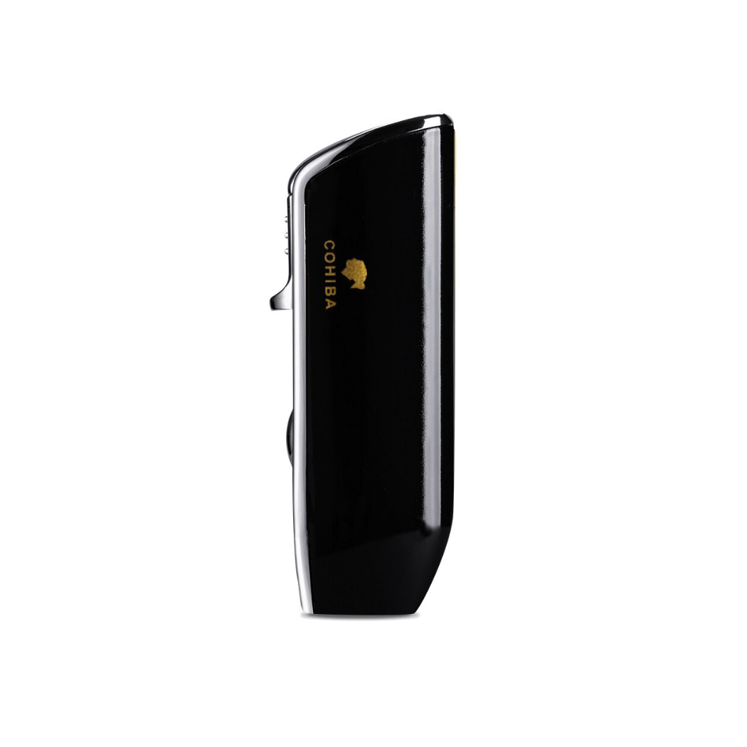 Cohiba Sigarenaansteker Glans Zwart  zijkant