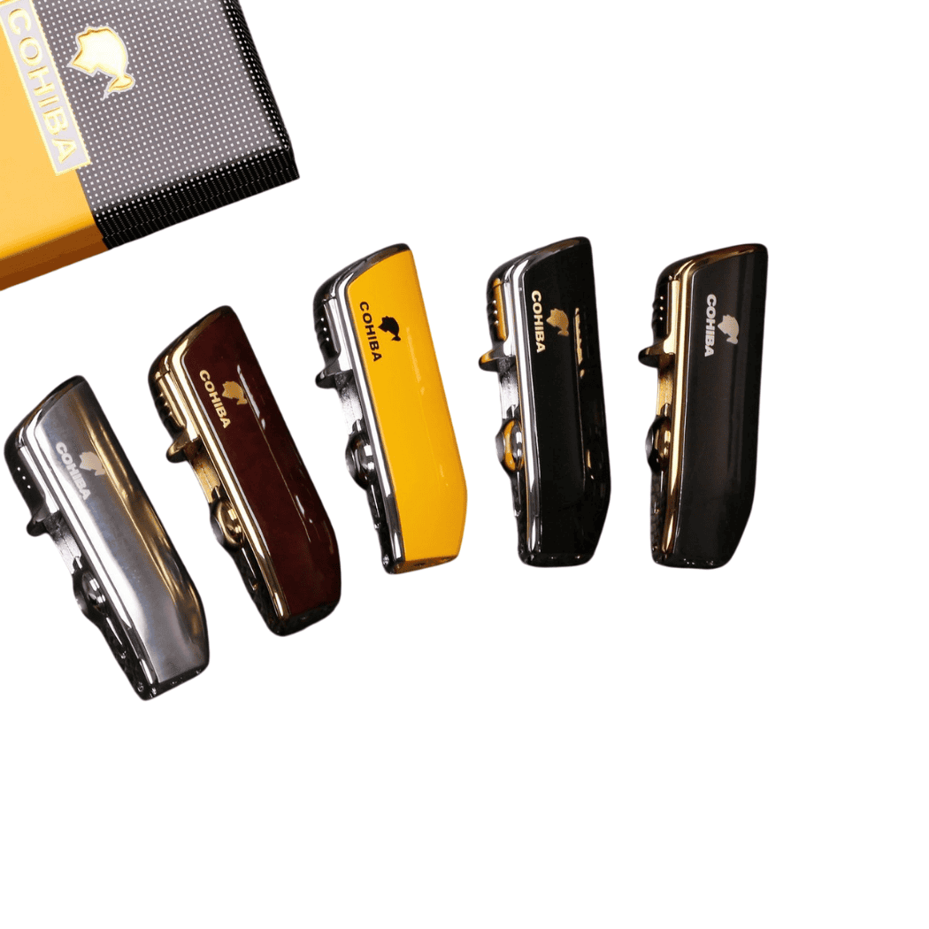 Cohiba Sigarenaansteker Grijs Goud  kleuren