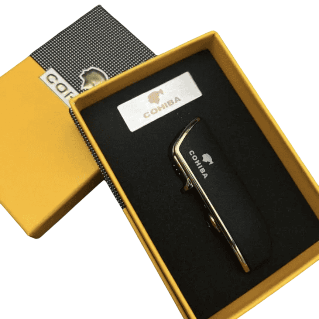 Cohiba Sigarenaansteker Mat Zwart giftbox