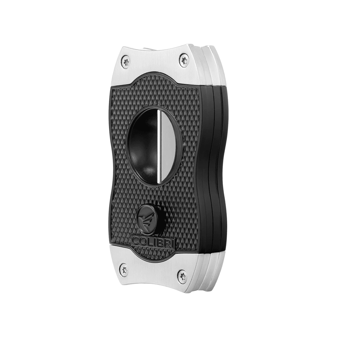 Colibri Diamond V-Cut Sigarenknipper Zwart/Chroom schuin 2