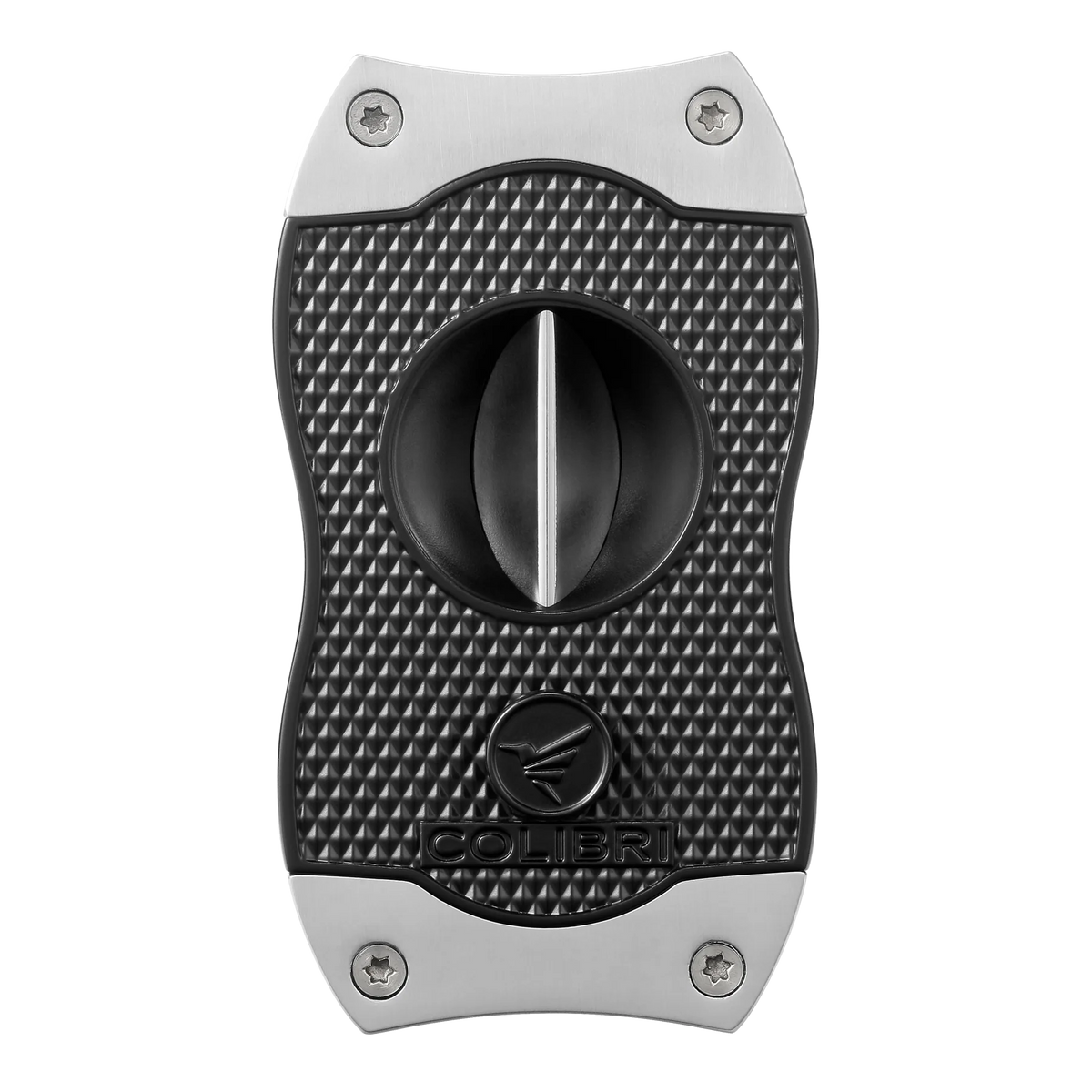Colibri Diamond V-Cut Sigarenknipper Zwart/Chroom voorkant