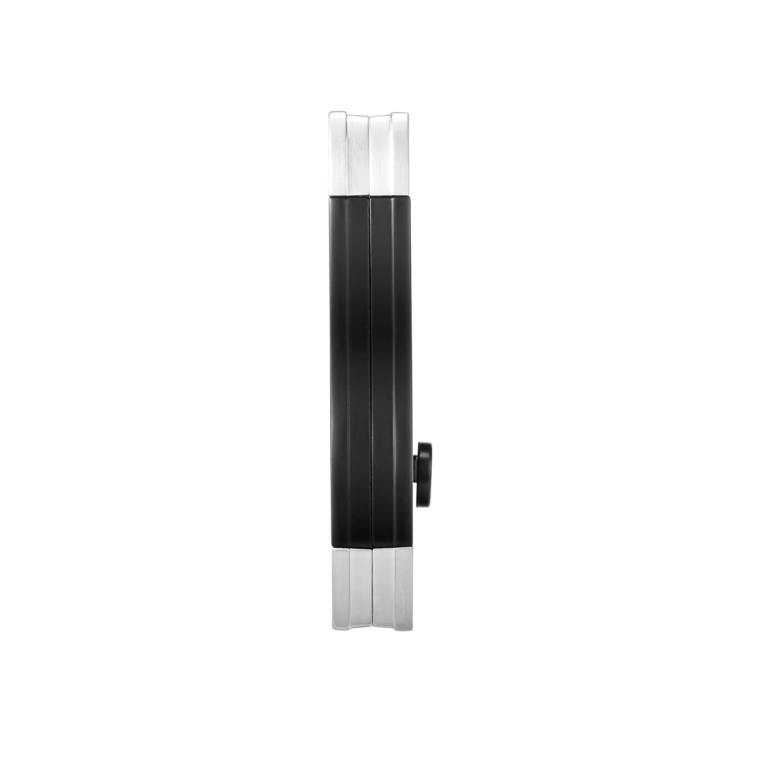 Colibri Diamond V-Cut Sigarenknipper Zwart/Chroom zijkant