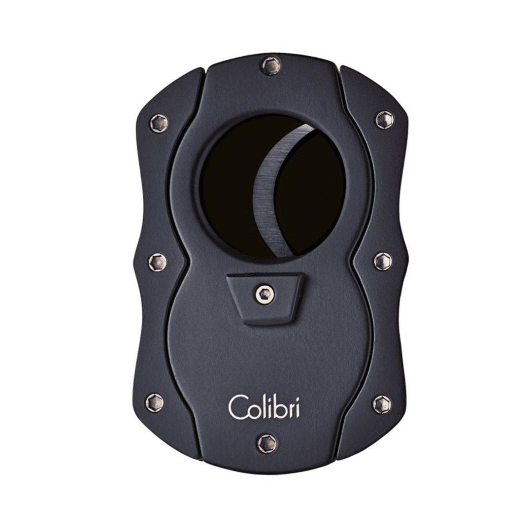 Colibri Double Guillotine Sigarenknipper Zwart Butterfly cut voorkant
