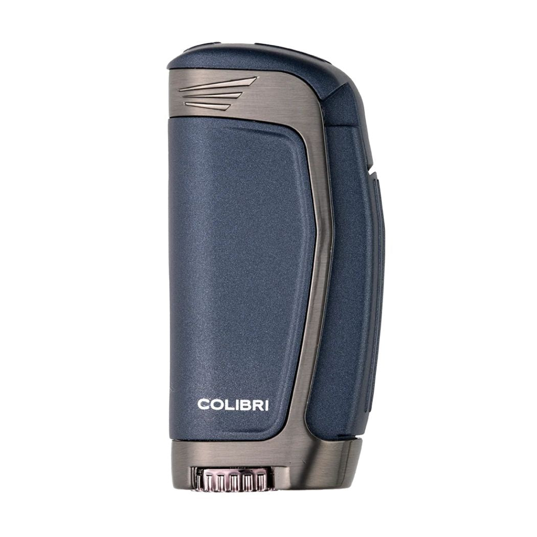 Colibri E3 Triple Jet Aansteker – Blauw zijkant